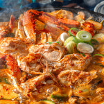 백년밥상 꽃게탕 꽃게 해물 된장찌개 2인분 캠핑음식 : 백년밥상