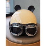 빈티지 헬멧 남여공용 할리 보호 ABS 여름 가죽 MOTO03 프 이즈 오렌지/55 : 체돈