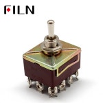 Onofpon 포지션 12 토글 4PDT 잠금 15A 자동 스위치 250VAC Screw pins ON ON : KS글로벌로지스