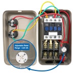 바오메인 자기 전기 모터 스타터 제어 QCX5-22 AC 220V 3 2-5A 3HP 1 5-2 2KW 3상 : 캠프셋 모든 스토어