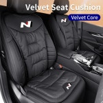 벨벳 자동차 앞 뒷좌석 커버 가죽 쿠션 등받이 보호 매트 현대 N I30 IX35 I40 Tucson Getz Veloster Kona : 디로스상사