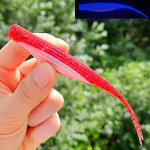 이오스컴퍼니 케이무라베이트 광어다운샷웜 SBJ 레드, 12.7cm(5인치) : 철아낚시가자