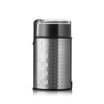 보둠 비스트로 전기 블레이드 커피 그라인더, 브러시드 스테인리스 스틸, 2.1온스 Black 1.5oz : 조이풀글로벌