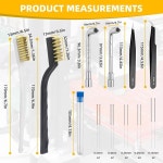 17PCS 3D 프린터 노즐 도구 2L형 10PCS 2개 청소 키트 렌치 브러시 핀셋 : 포레인마켓몰