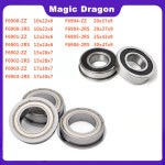 5/10PCS ABEC-5 플랜지 볼 베어링 F6900 F6901 F6902 F6903 F6904 F6905 F6906 ZZ Z RS 벽 금속 차폐 플랜지 베어링 : 지에스피마켓