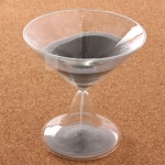 제이앤디디자인 와인잔 모래시계 3분(실버) 탁상시계 인테리어앤틱소품 모던소품 : 재이앤디 스토어