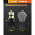 Nilight 3157 LED 전구 2PCS 57LED 6100K 쿨 화이트 3156 3056 4157 3057 트럭 자동차 오토바이용 렌즈로 : 디어원 모두 스토어