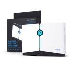 HIEPREV 프로 WiFi6 게이밍 라우터, 1년 부스터 VIP, 5GHz 및 2.4GHz의 기어업 플러그인, 모든 콘솔 PC용 네트워크 케이블 2개 포함, 핑... 