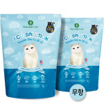 네츄럴코어 고양이모래 에코솔루션 (퓨어화이트/네츄럴가든) 7kg x 2개 + 간식 : 미스터펫스토어