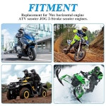조이양팡 70cc 47mm/1.85인치 피스톤 링 10mm/0.39인치 핀 베어링 장착, 조그 2행정 스쿠터 ATV 모페드 모터 2행정용 : 라이트닝트레이드
