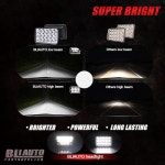 BLIAUTO 4x6 LED 헤드라이트 45W 고/저밀 밀폐 빔 교체 H4651 H4652 H4666 H4642 H6545를 쉐보레 C10 피터빌트 379 켄워스 T800 W900... 