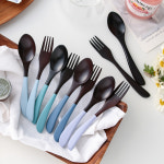 [보예마켓] 주주브 프라임 디저트 포크 스푼 11color 유아용 과일 브런치 포크 옻칠나무 커트러리 우드 : 보예마켓