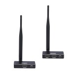 무선 HDMI 송신기 및 수신기, 5.8GHz Extender 590Ft/180M 최대 1080P@60Hz 비디오 해상도, 지원 노트북, PC, 블루레이 플레이어, DVD... 