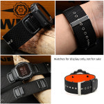 고무 스트랩 교체 시계 밴드 카시오 G-SHOCK AW590 AW591 AWG-M100 AWG101 G7700 G300 용 4778 AW-590 AW-591 나일론 스트랩 16m... 