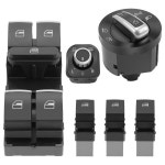 5번째 959857 941431 B 5ND 959565 vw 호환 골프 GTI 5 6 Jetta CC Passat 용 6Pcs/Kit 자동 창 스위치 헤드 라이트 : 아리스스루