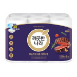 깨끗한나라 3겹 쉐프프리미엄 키친타올 130매x6롤 : 유피몰