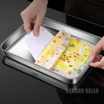 올인쿡 사각 스텐 트레이 23.5x17.5cm 주방트레이 : 송승장구