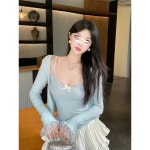 모세 퀸 레이스 스플 라이스 슬림 피트 탱크 탑 (가슴 패드 포함) 여성 패션 조끼 스트랩 디자인 통기성 편안한 캐주얼웨어 : MegaGlobalShop