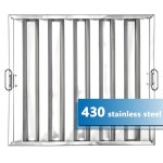 가비테크 상업용 후드 필터 19.5 x15.5 x1.9 , 스테인리스 스틸 5그루브 43 : The Blue