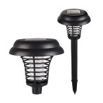 1/ 전기 조명 램프 정원 방수 태양광 모기 야외 태양열 충전 스몰 원형 미니 : 바이글