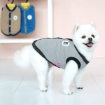 퀼팅 베스트 그레이 S-XL 힐링스토어 애견여름옷 강아지내복 강아지잠옷 : 힐링분점