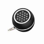EAVO 미니 휴대용 스피커, 3.5mm 보조 오디오 잭이 장착된 3W 36mm 마이크 스피커 라인인 스마트폰, 패드, 태블릿, 노트북, 컴퓨터용... 