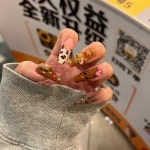 블랙 스킨 네일 액세서리 송진 DIY 참 용품 아트 개 50 개인 G0213 : 하이플랜2