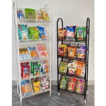 편의점 매대 미니 진열장 선반 계산대 약국 피씨방 4단 2칸형 - 블랙 : 포유어스 쇼핑몰