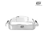 [AMT] 프로 316Ti 스텐 사각 그리들팬 (뚜껑 포함) : COOKWARE