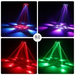 나이트 조명 클럽 무대 LED 미러볼 노래방 싸이키 라이트 150W 꿀벌 눈 여섯 팔 작은 킹콩 (국가 표준) : 마켓웨이브코리아