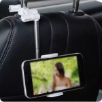 차량 룸미러 헤드 레스트 휴대폰 거치대 자유로운 각도 회전 길이 조절 (A0996) : 용천삼리