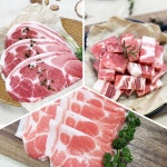 돼지고기 목전지 제육용 불고기용 찌개용 구이용 1kg(500gx2ea) 냉동 더예쁜한우 : 더예쁜한우