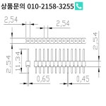 100pcs 2.54mm 단일 행 1X40P Cuttable L7.5/9.5/11.4/15/17/19/21/25/30mm 분리형 스택 PCB 보드 수 핀 헤더 커넥터 : 북한강인터네셔널