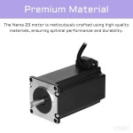 YEJMKJ 네마 23 스테퍼 모터 100MM 바이폴라 4A 2 4Nm/339 84oz in 1 8도 네마23 57 2상 4 리드 고토크 : 로웰시티