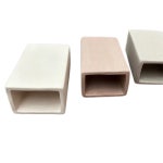 아쿠아엠 사각 튜브 1구 (L) 산란상 은신처 (아이보리/그레이/브라운) 9x5.5x3.7cm : 플랜A아쿠아