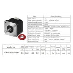 SIMAX3D 팩 5개 pcs 네마 17 스테퍼 모터 17HS4401 2상 스텝 바이폴라 1 5A 59 5oz in 42Ncm 42x42x38mm 4와이어 : 로웰시티
