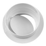 1pcs 환기 파이프 라운드 체크 밸브 ABS 공기 덕트 제어 배기 팬 파이프 액세서리 3 14in 100mm 3 93in 4 33in 5 90in : 제이케이유통28