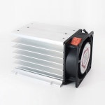 H 110 솔리드 스테이트 릴레이 SSR 라디에이터 방열기 포함 3 상 방열판, L W 80 80mm, 75A : 저무리17