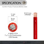 AWG 증폭기 10826 4GA 프로스트 POWER 게이지 레드 CONEXT 자동차 LI : 토탈이커19