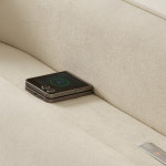 루카 프리미엄 조야 패브릭 무선충전 LED 침대 프레임 헤드형, Q(퀸), 코튼 아이보리 : 하포스