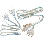 레오낙 펜싱 에피 세이버 포일 바디 코드 - 펜싱 헤드 와이어 클램프 클립 - 2핀 플러그/3핀 플러그 클리어 와이어(2개 세트) Head : 민글로우