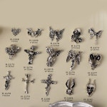 10 개/대/세트 해골 금속 매니큐어 DIY 아트 액세서리 장식 매력 하트 네일 H1169 : 하이플랜2