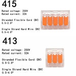 75Pcs 레버 와이어 커넥터 분류 팩 전기 와이어 용 소형 접합 커넥터 키트 2 포트 3 포트 5 포트 : 제이케이유통28