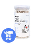 뽀시래기 든든한 강아지 덴탈껌 치석제거 대용량 국내 생산 관절건강+치아건강, 600g, 1개 : 뽀시래기 스토어