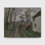 [폴 세잔] 오베르 마을길 - Paul Cézanne - 인기작품, 세계명화, 명작 [풍경] [프랑스] [후기 인상주의] : 아트스코