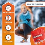 Bramble 발용 접착 토 워머 80개(40쌍) | 최대 10시간의 열을 제공하는 오래 지속되는 풋 히트 팩 일회용 발 워머, 추운 날씨 및 야외 활동을... 