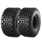 MaxAuto AT20X10-8 힐리 잔디 ATV 타이어, 20x10x8 모든 트레일 리어 타이어 교체, 깎는 기계 트랙터 골프 카트 4겹 튜브리스, 2팩 20X10-8... 