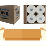 루루 1겹 점보롤 500m 화장지 대용량 업소용롤휴지 공중화장실 티슈 점보 대형두루마리 : 장미와김목수