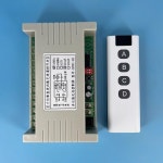 범 RF 무선 리모컨 시스템 리시버 송신기 조명  전기 문짝 DC 12V 10A 4 채널 : 케이알92