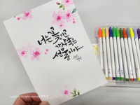 묵선캘리그라피 클래스 -수성펜수채화캘리그라피-8주 : 묵선김정미캘리그라피